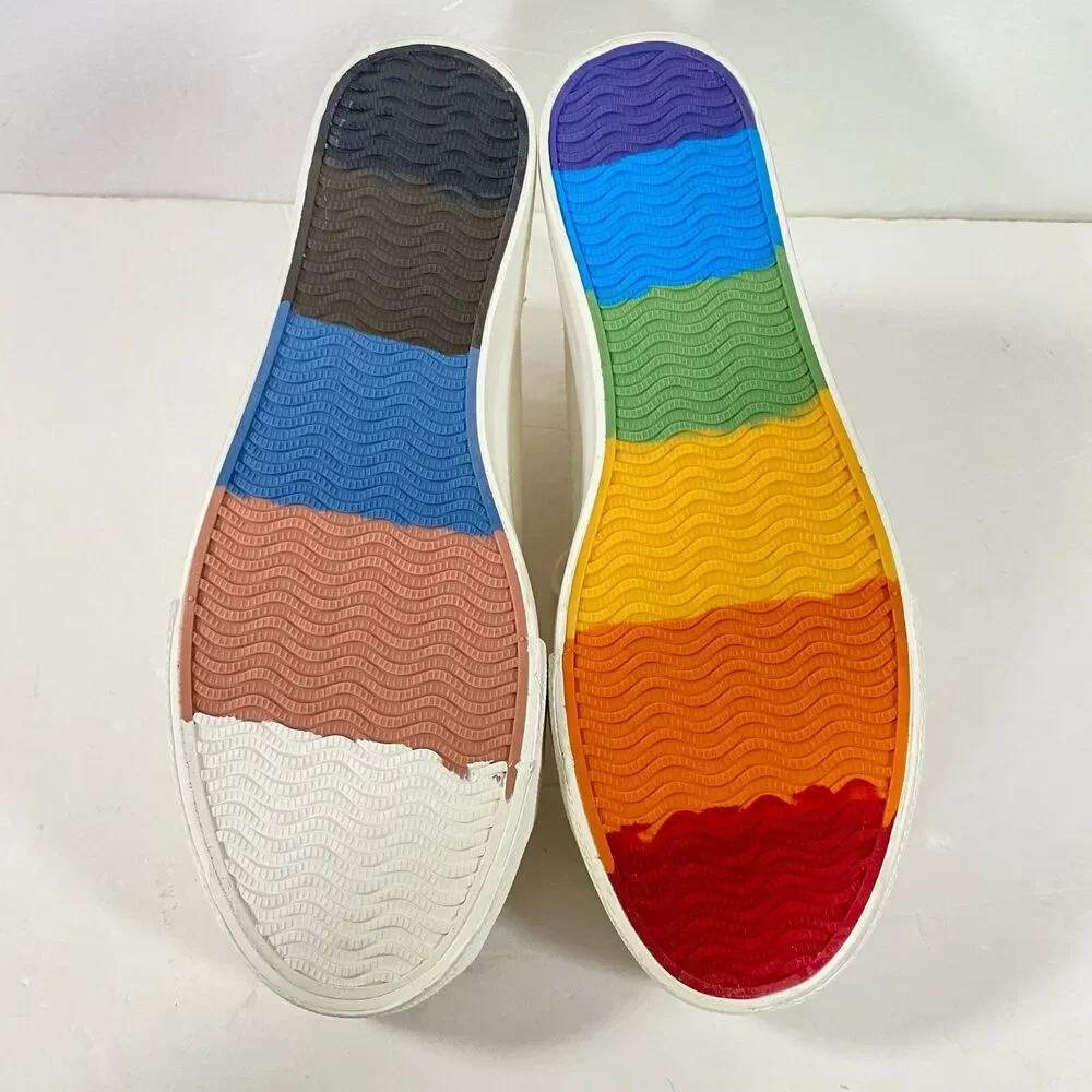 American Eagle Trust In Love High Top Sneakers Women Sz 10 Multicolor NWOT Read